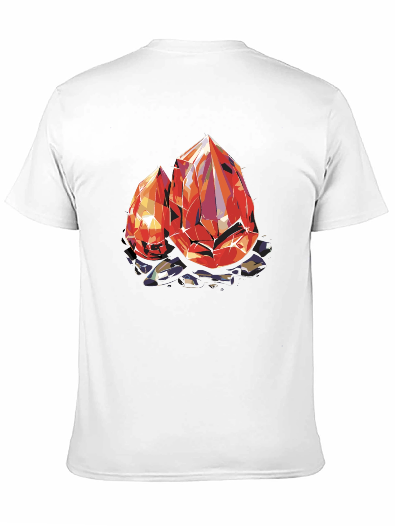 Gems Graphic Tee - Black Cotton Comfort