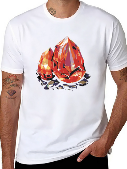 Gems Graphic Tee - Black Cotton Comfort