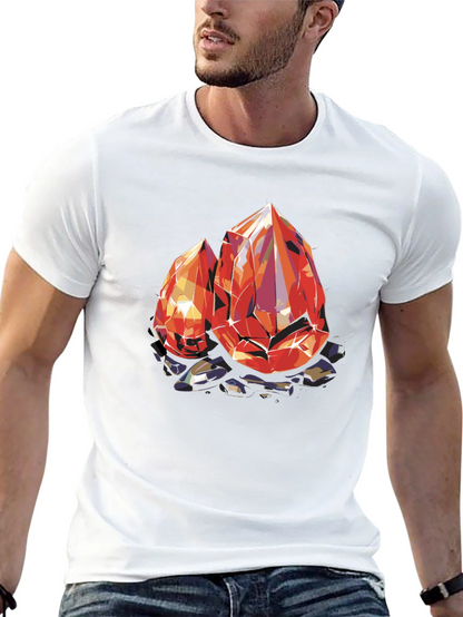 Gems Graphic Tee - Black Cotton Comfort