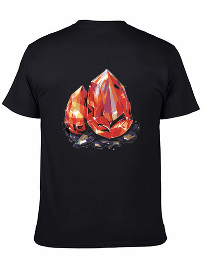 Gems Graphic Tee - Black Cotton Comfort