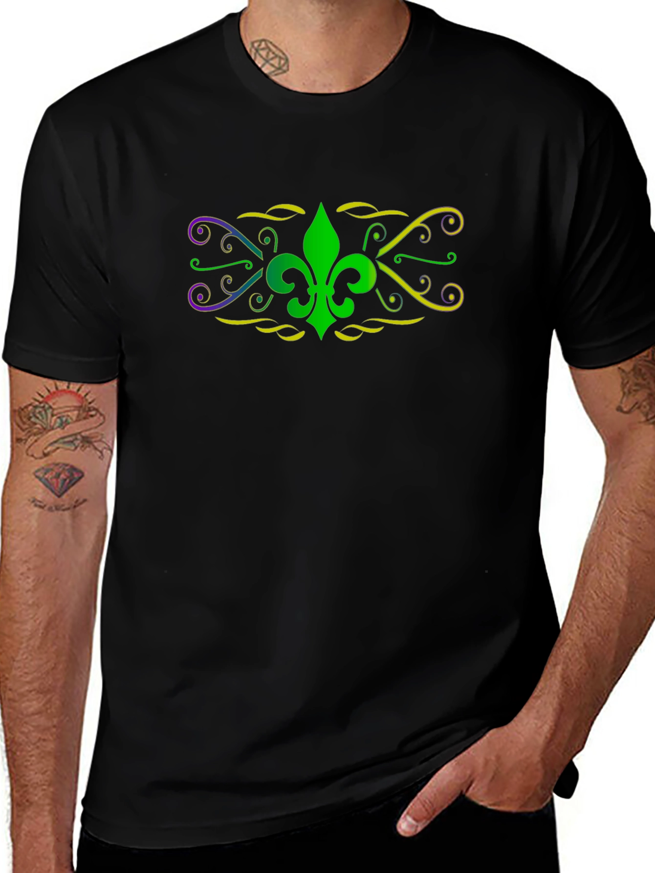 Mardi Gras Fleur-de-lis Graphic Tee