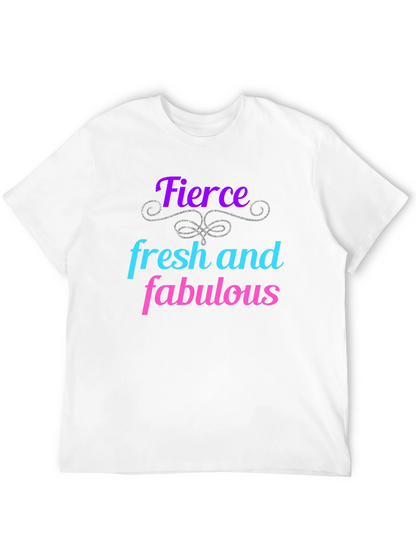 Fierce Fresh Fabulous Graphic Tee - Black