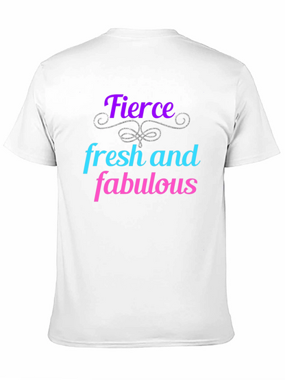 Fierce Fresh Fabulous Graphic Tee - Black