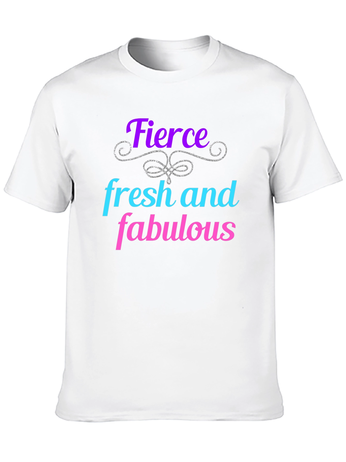 Fierce Fresh Fabulous Graphic Tee - Black