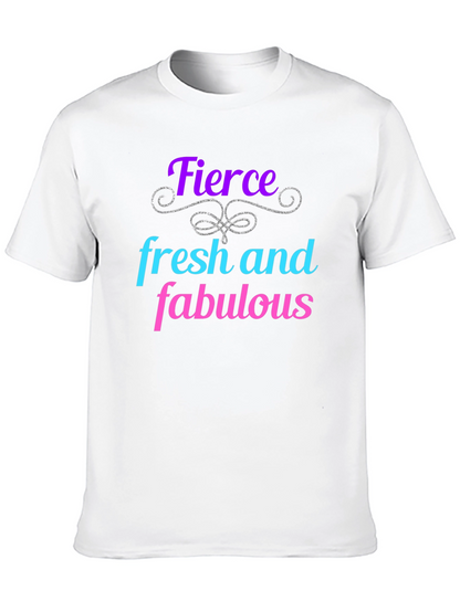 Fierce Fresh Fabulous Graphic Tee - Black