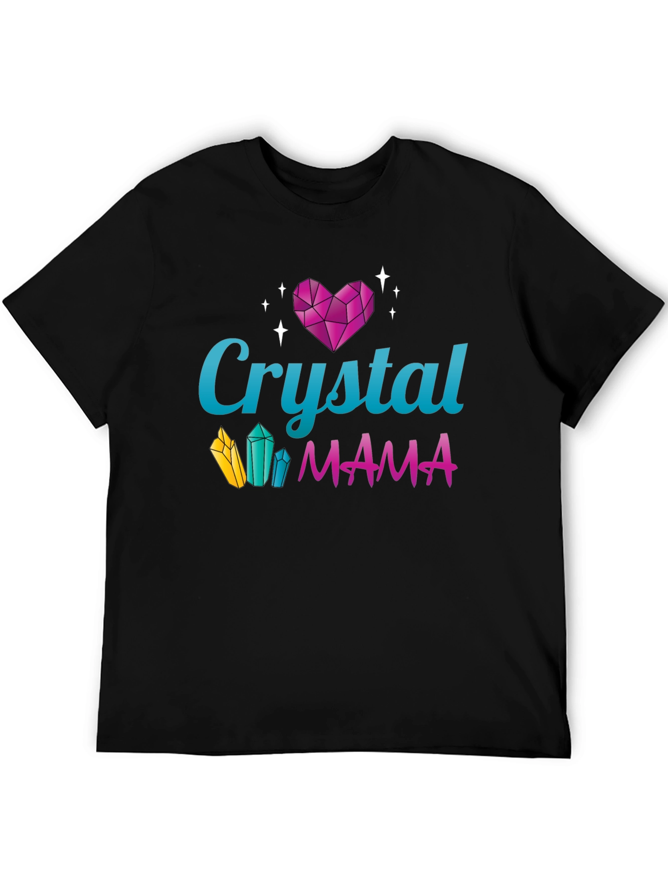 Crystal Mama Graphic Tee - Trendy Mom Shirt