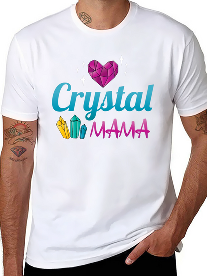 Crystal Mama Graphic Tee - Trendy Mom Shirt