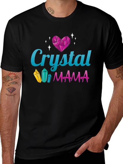 Crystal Mama Graphic Tee - Trendy Mom Shirt
