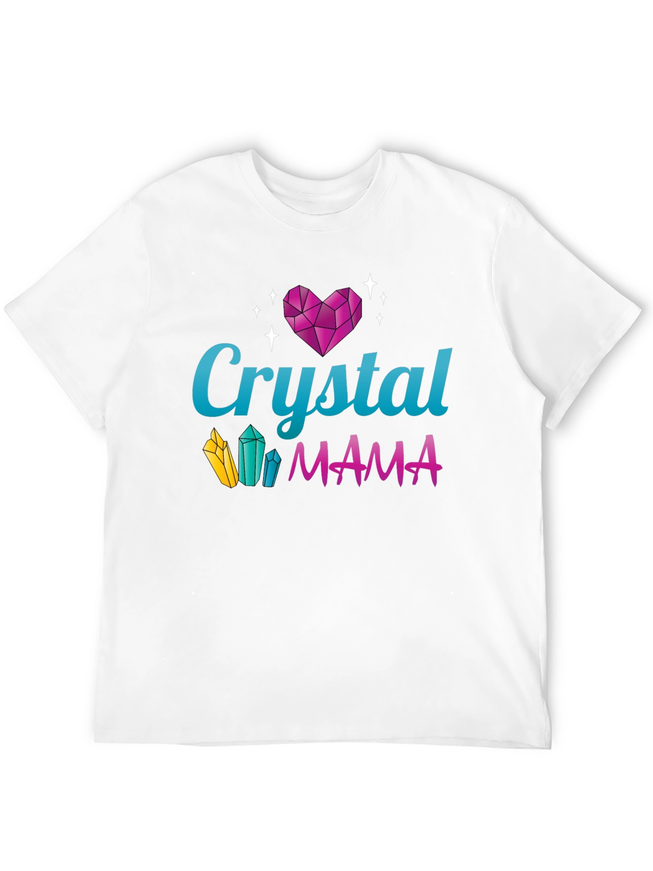 Crystal Mama Graphic Tee - Trendy Mom Shirt