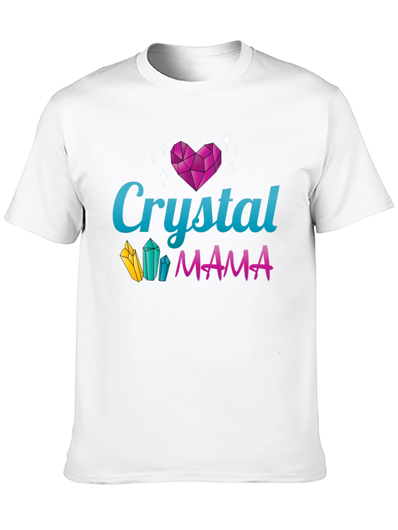 Crystal Mama Graphic Tee - Trendy Mom Shirt
