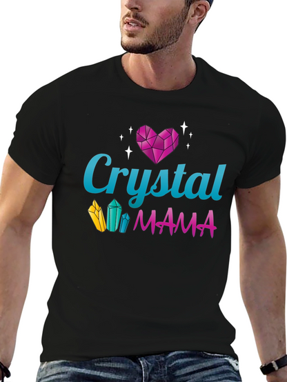 Crystal Mama Graphic Tee - Trendy Mom Shirt