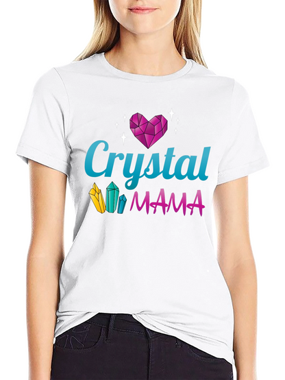 Crystal Mama Graphic Tee - Trendy Mom Shirt