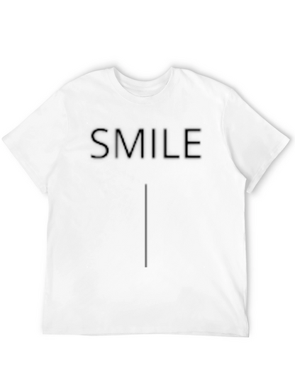 Smile Embossed Black T-Shirt