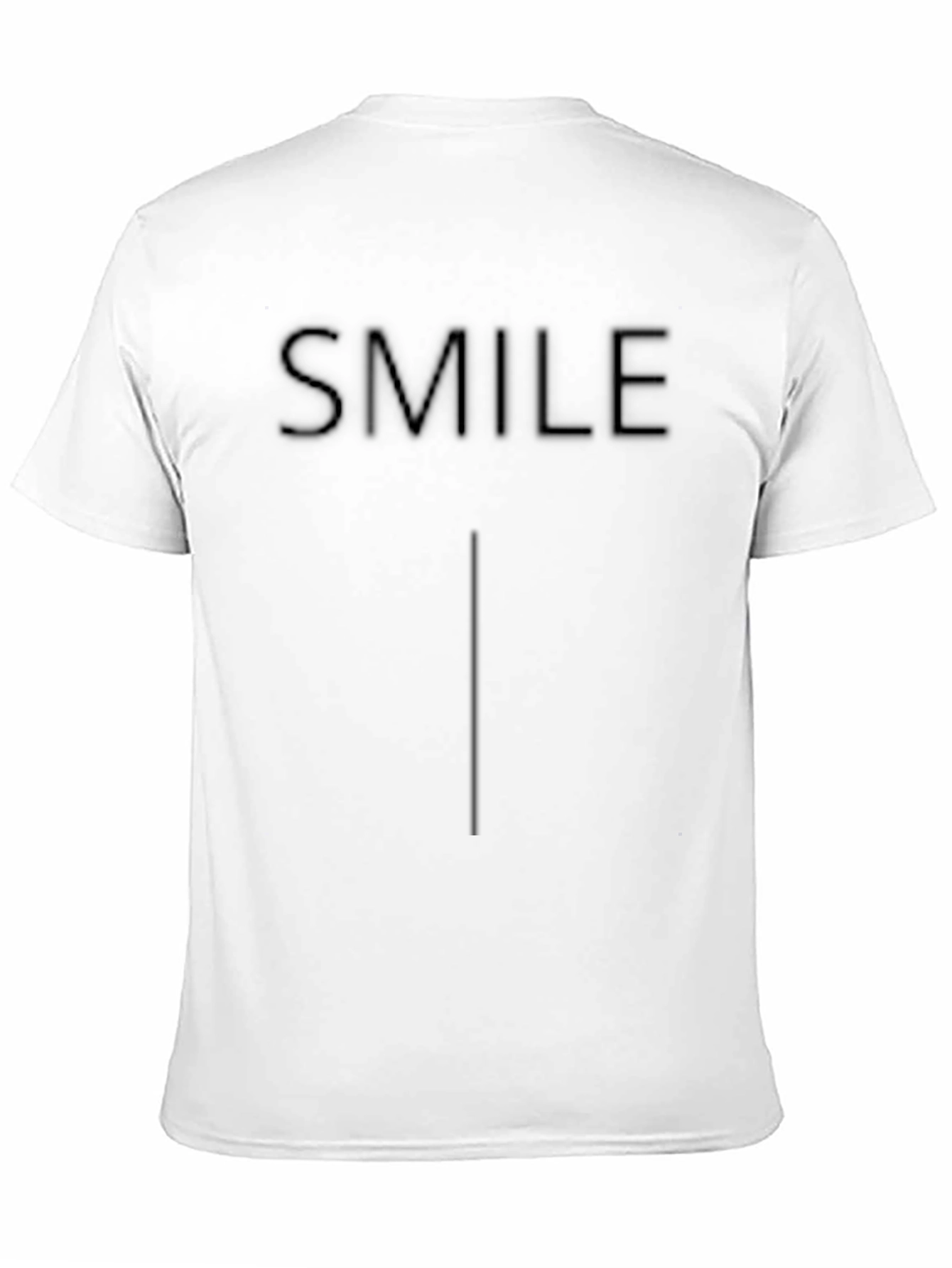 Smile Embossed Black T-Shirt