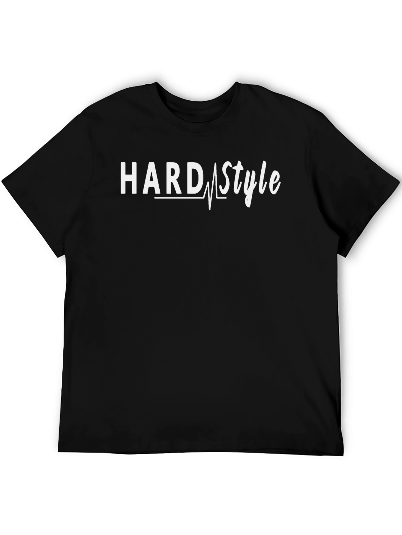Hard Style Graphic Tee - Black Cotton T-Shirt