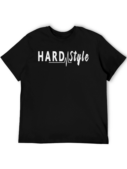 Hard Style Graphic Tee - Black Cotton T-Shirt