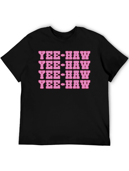 Yee-Haw Graphic Print Cotton T-Shirt