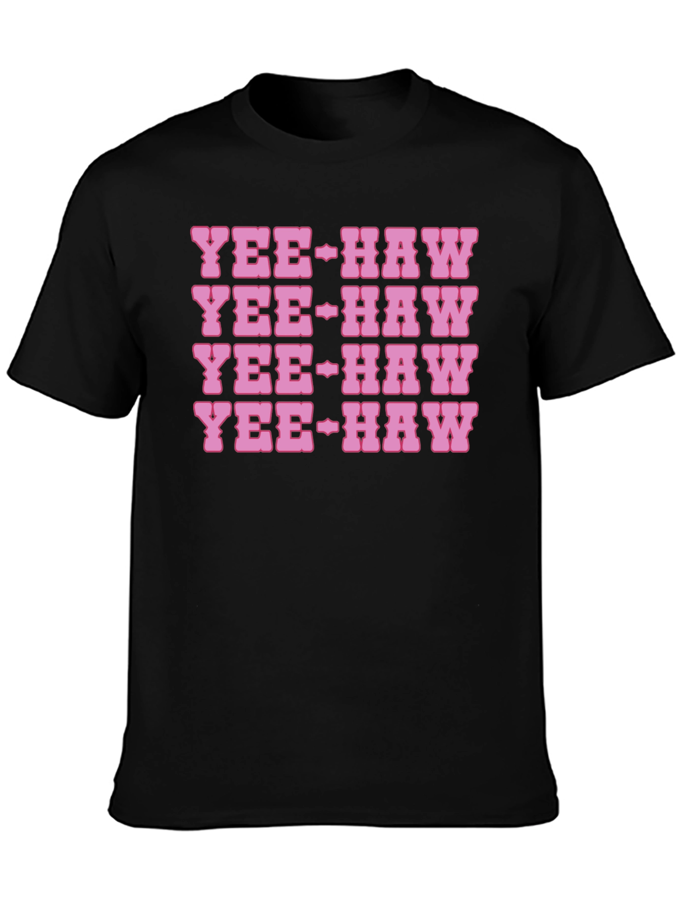 Yee-Haw Graphic Print Cotton T-Shirt