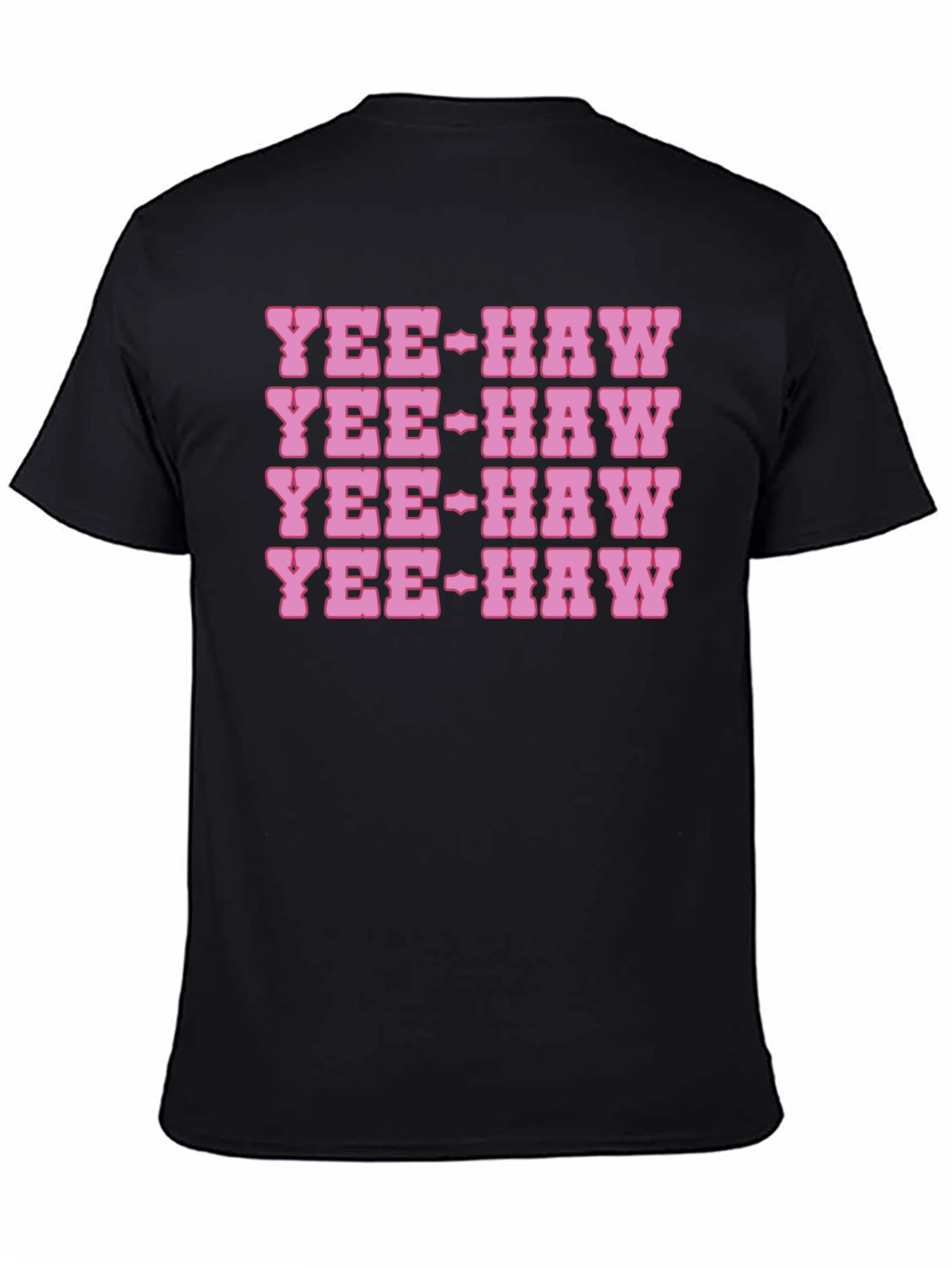 Yee-Haw Graphic Print Cotton T-Shirt