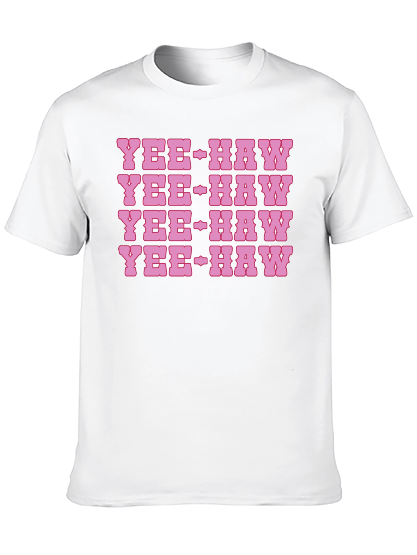 Yee-Haw Graphic Print Cotton T-Shirt