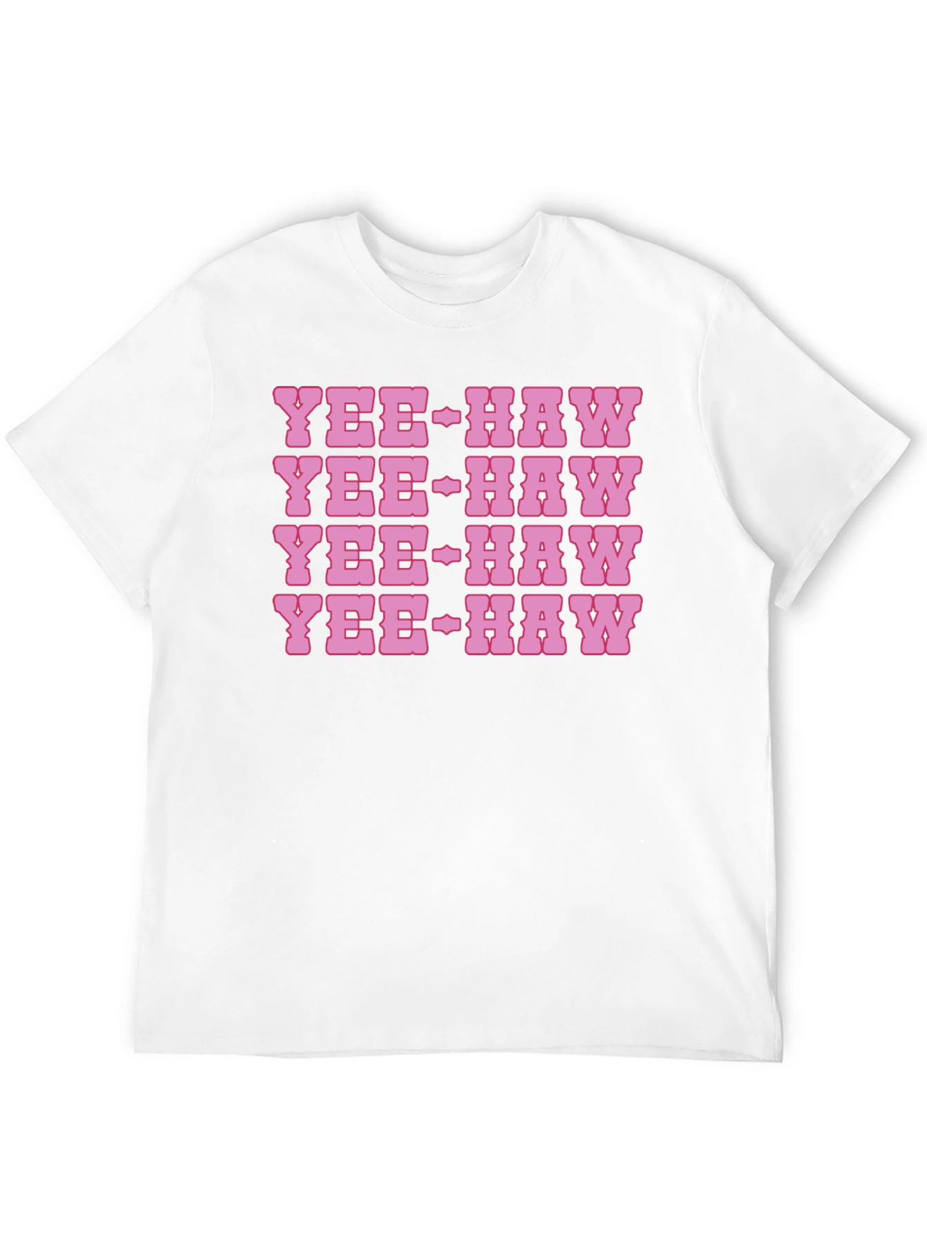 Yee-Haw Graphic Print Cotton T-Shirt