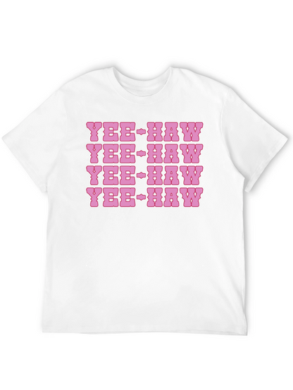 Yee-Haw Graphic Print Cotton T-Shirt