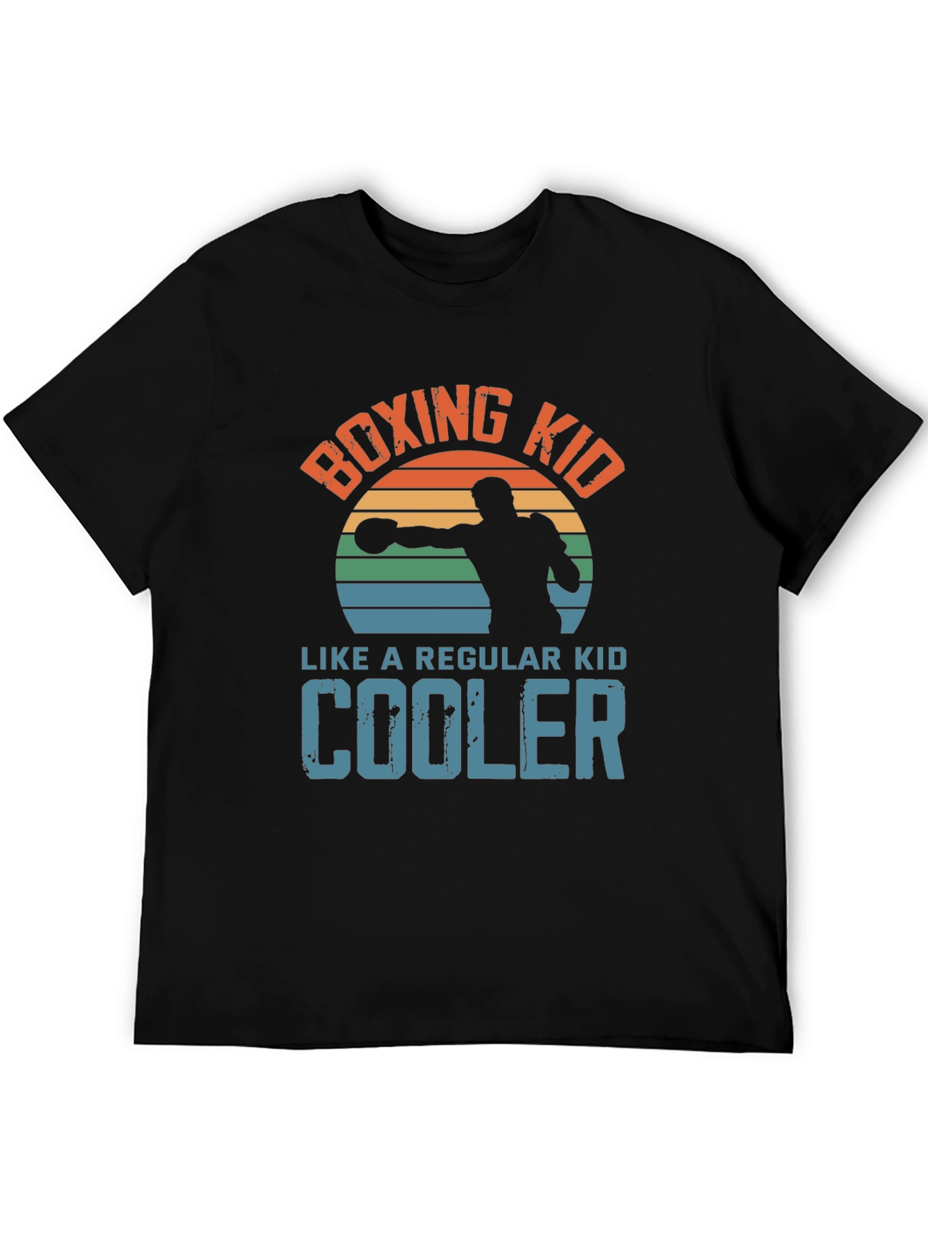 Boxing Kid Graphic Tee - Cool Retro Style