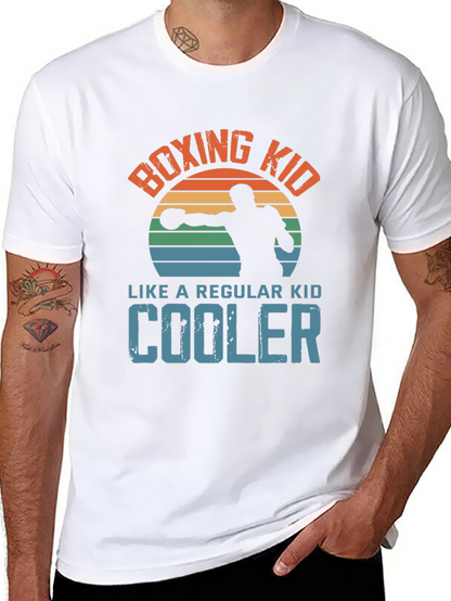 Boxing Kid Graphic Tee - Cool Retro Style