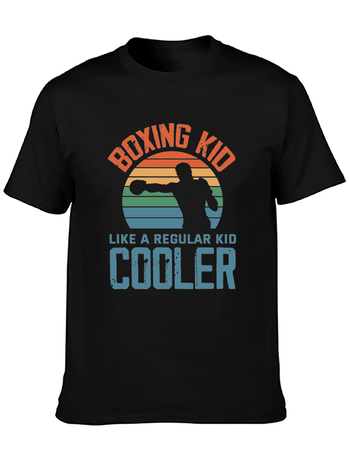 Boxing Kid Graphic Tee - Cool Retro Style