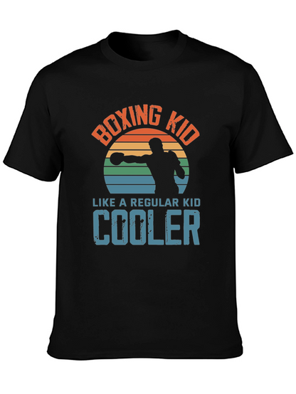 Boxing Kid Graphic Tee - Cool Retro Style
