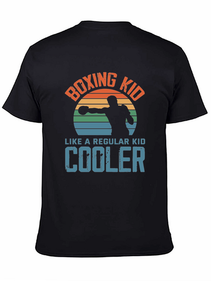 Boxing Kid Graphic Tee - Cool Retro Style