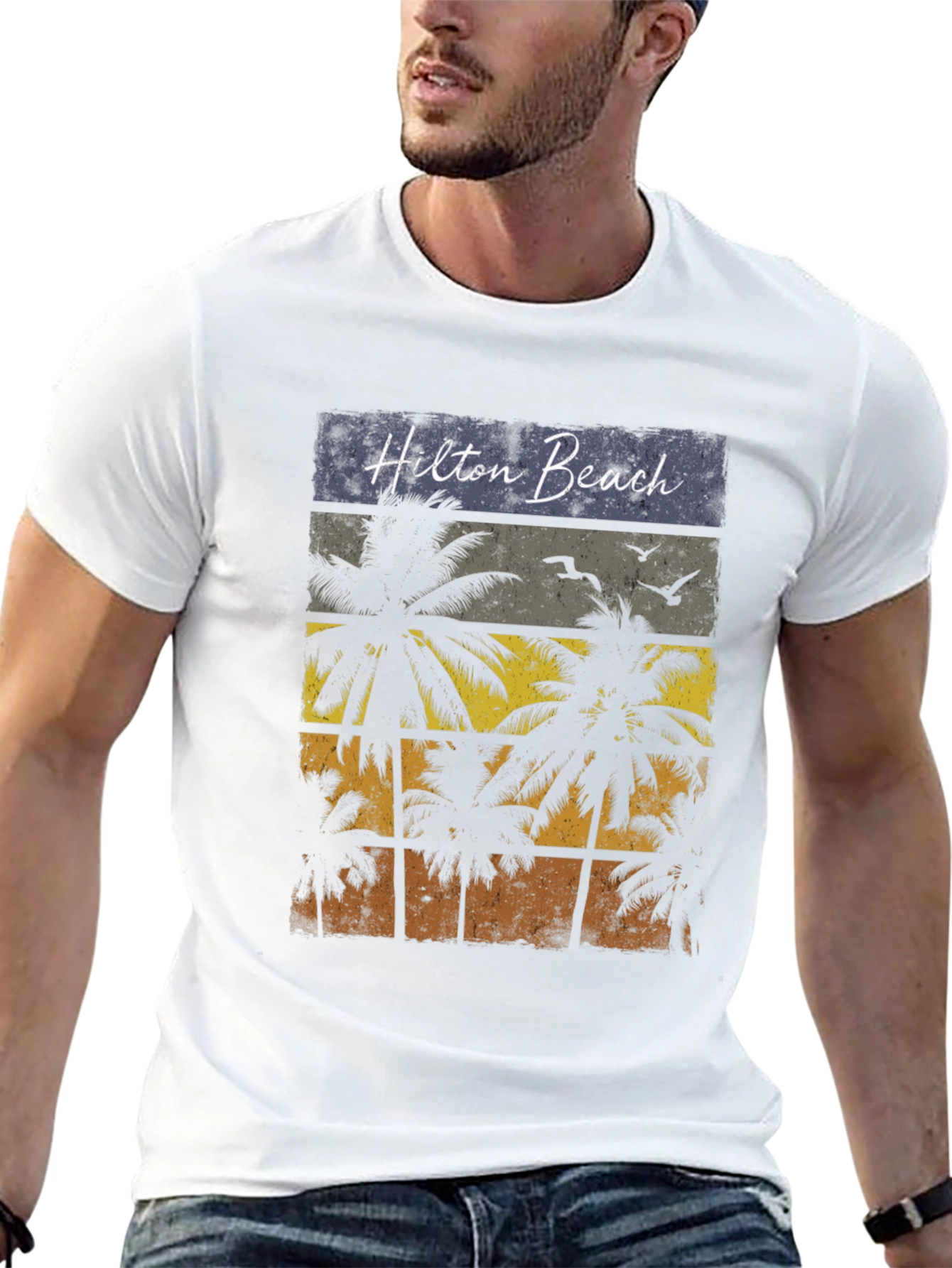 Hilton Beach Palm Tree T-Shirt