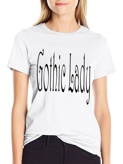 Gothic Lady Tee - Dark & Mysterious Style