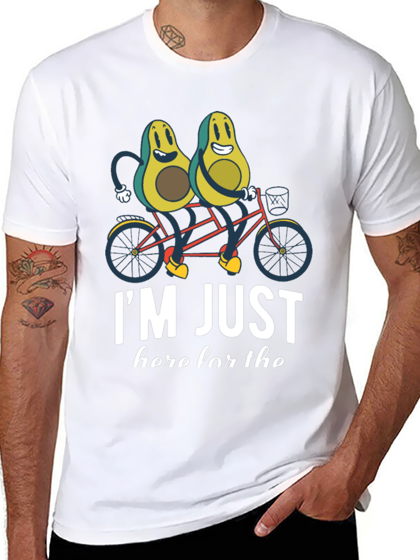 Avocado Tandem Bike Graphic Tee