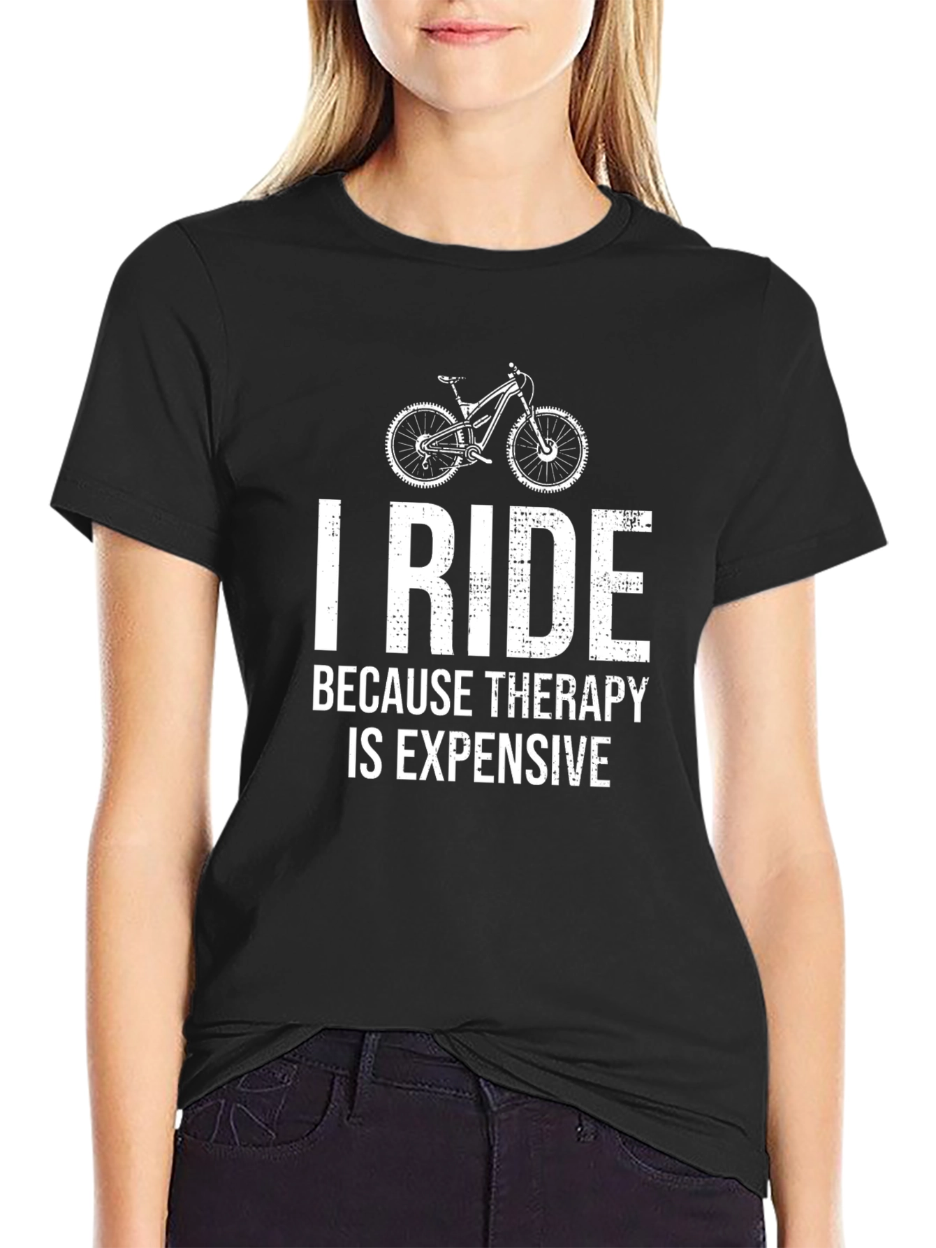 I Ride Because Therapy is Expensive T-Shirt