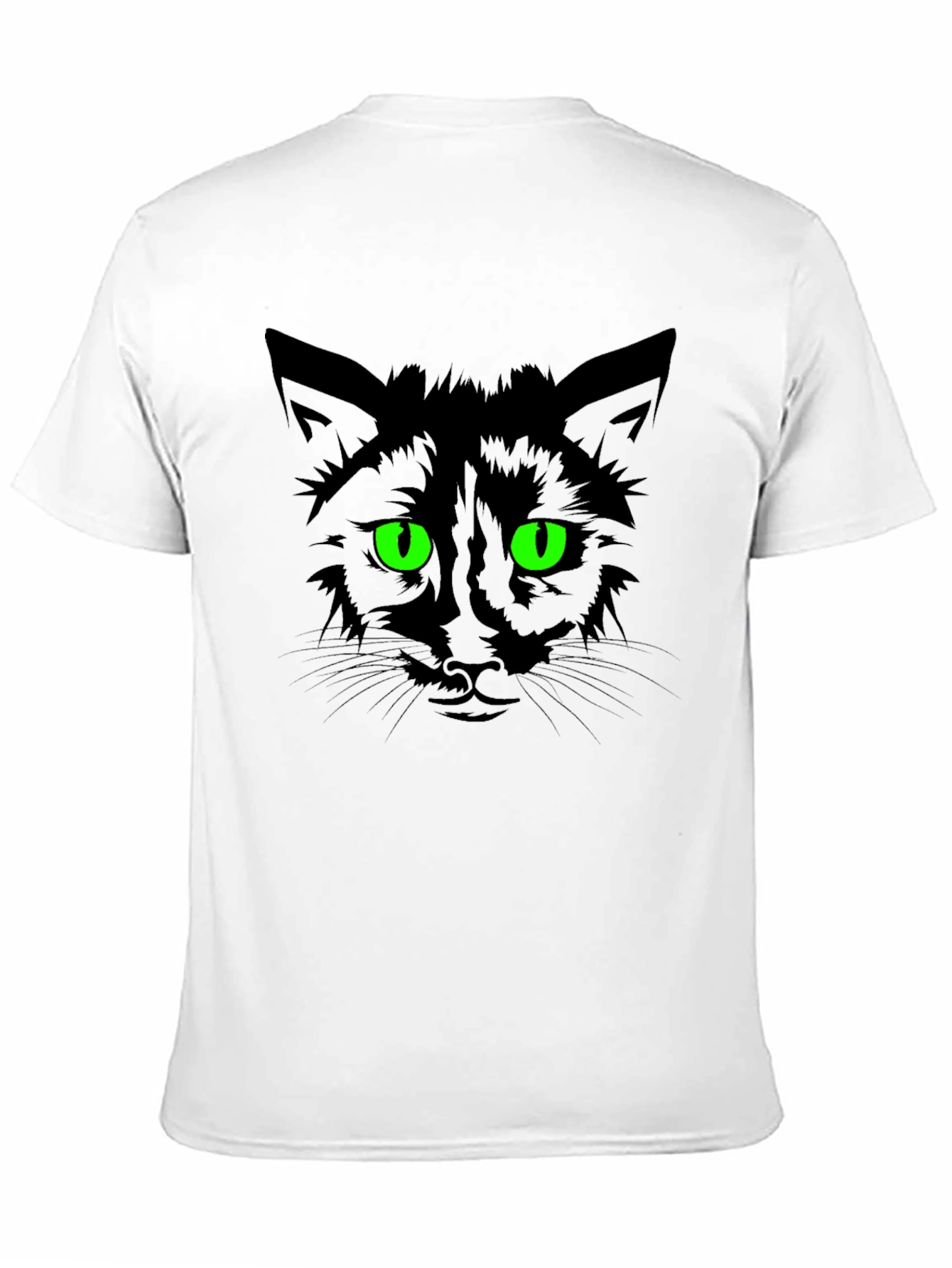 Mens Black Cat Graphic T-Shirt