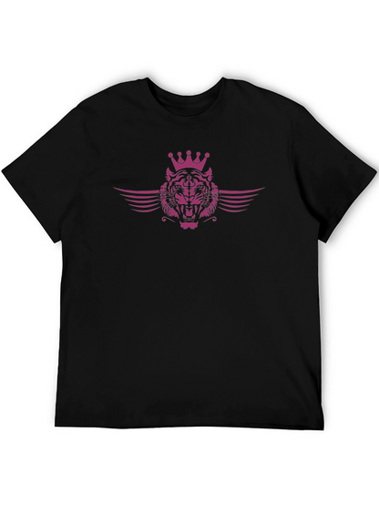 Tiger King Graphic Tee - Mens Black Cotton T-Shirt