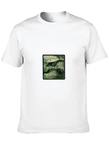 Embrace Nature Black Graphic T-Shirt
