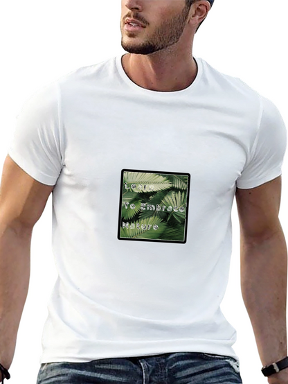 Embrace Nature Black Graphic T-Shirt