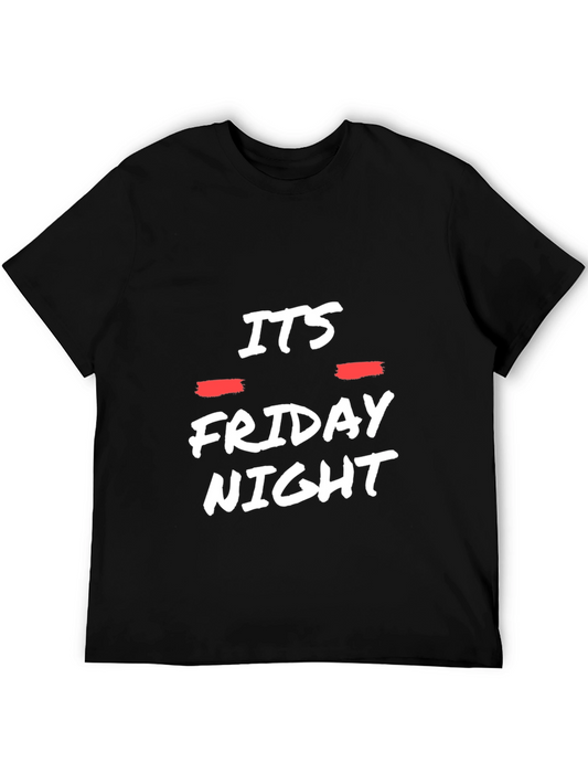 Its Friday Night Black Graphic Tee