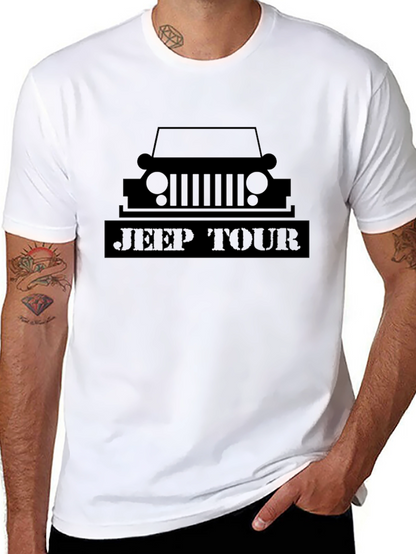 Jeep Tour Black Graphic Tee for Adventure Seekers