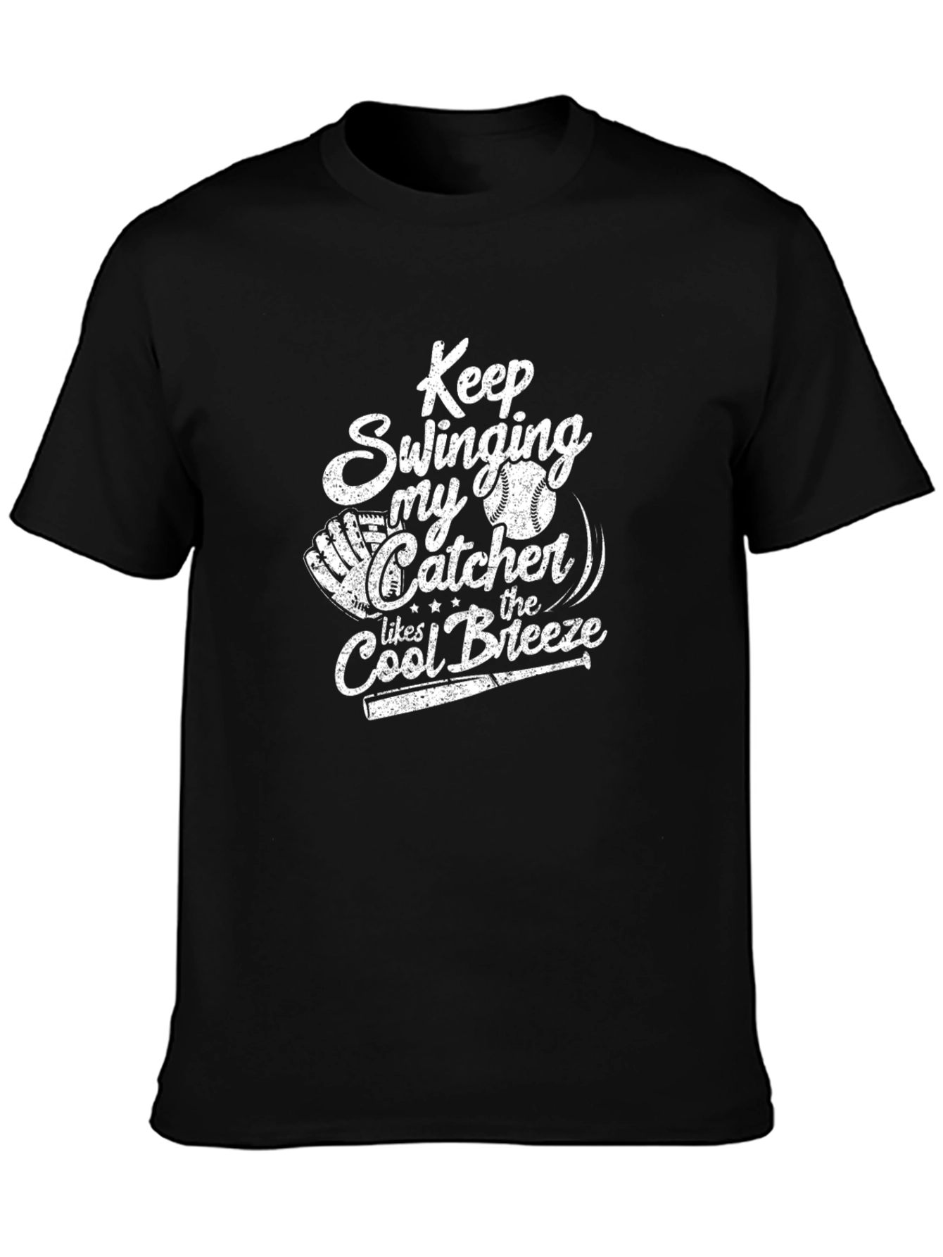 Keep Swinging Catcher T-Shirt