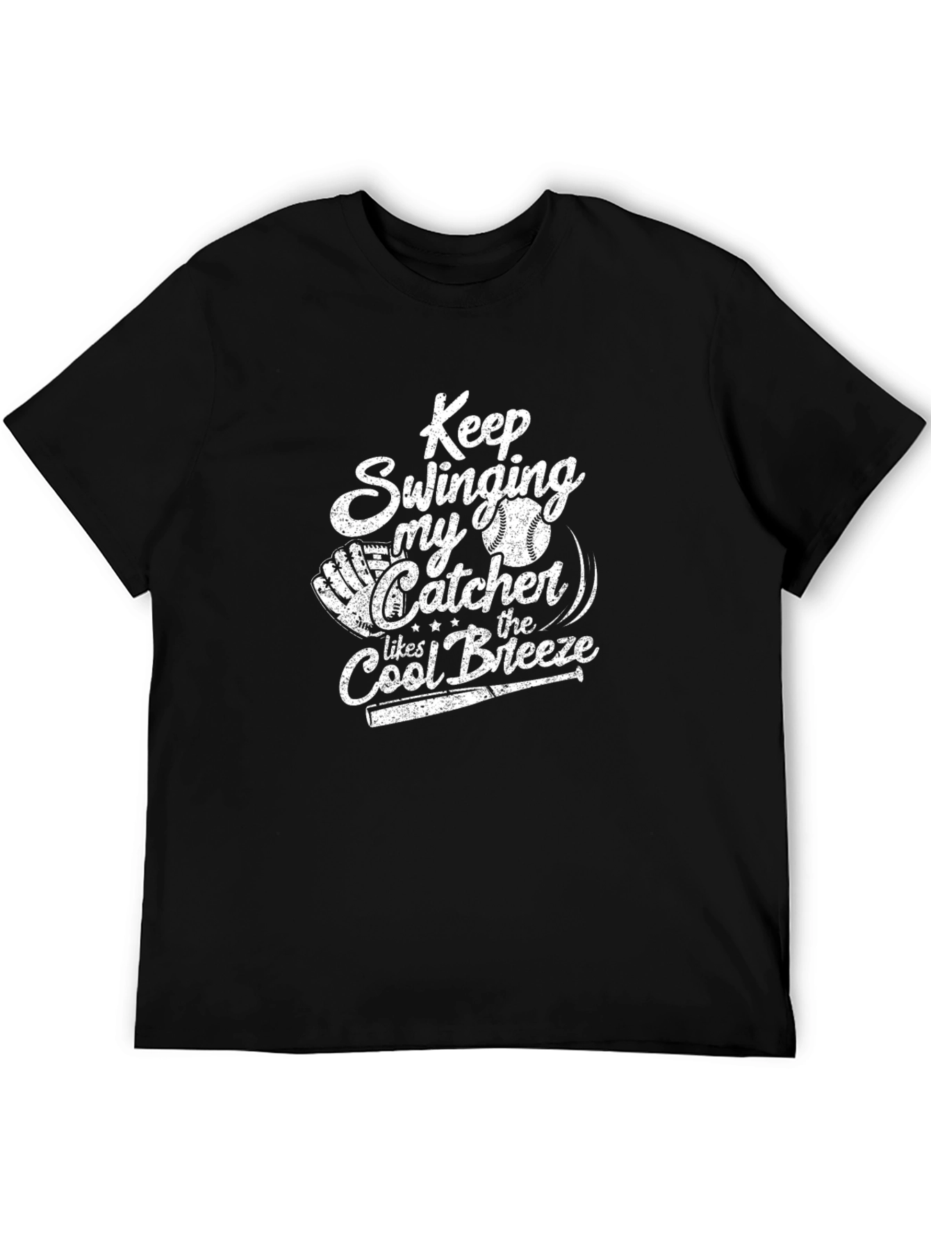 Keep Swinging Catcher T-Shirt