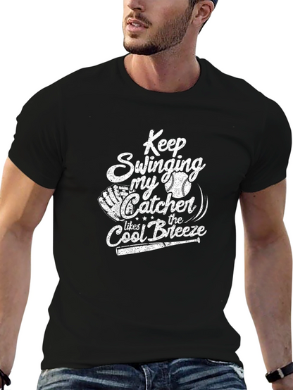 Keep Swinging Catcher T-Shirt