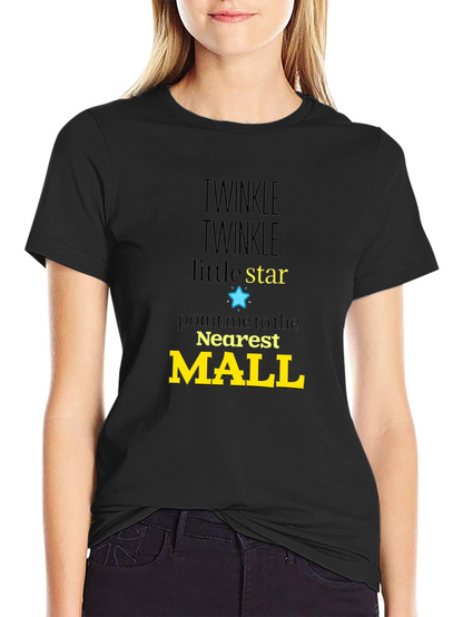 Twinkle Star Mall Graphic Tee - Black