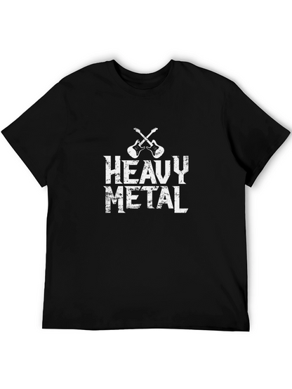 Heavy Metal Guitar T-Shirt Rock Music Tee