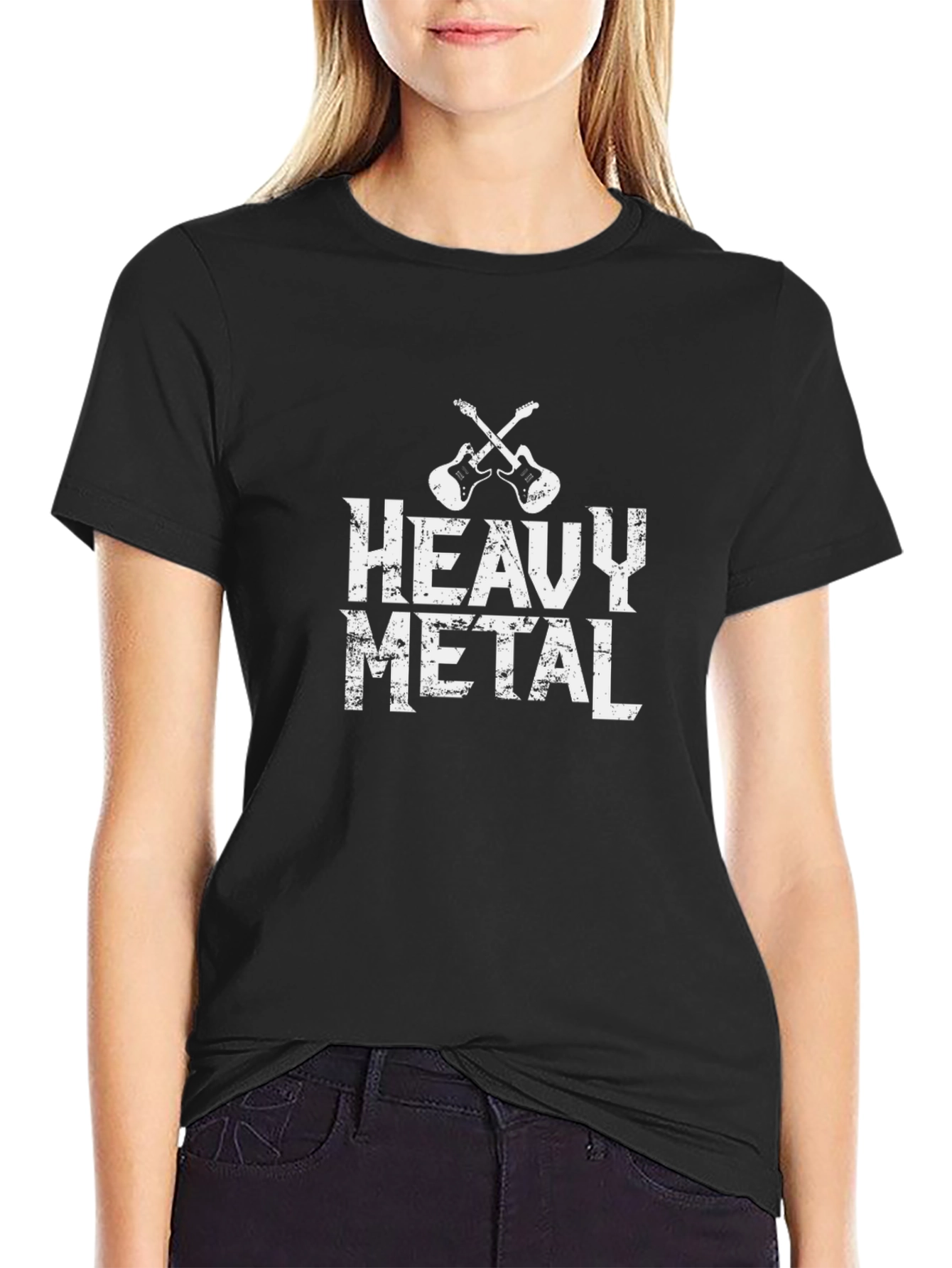 Heavy Metal Guitar T-Shirt Rock Music Tee