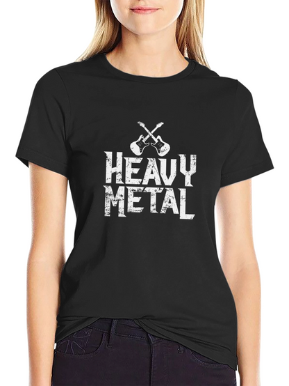 Heavy Metal Guitar T-Shirt Rock Music Tee