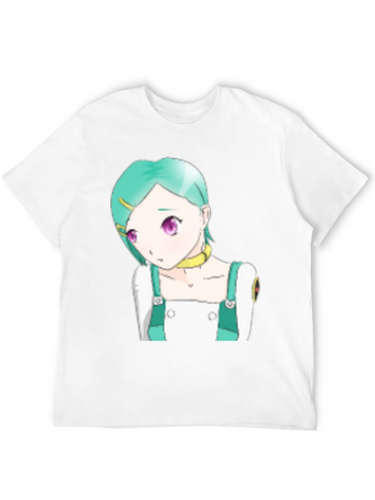 Anime Character Graphic Tee - Black T-Shirt
