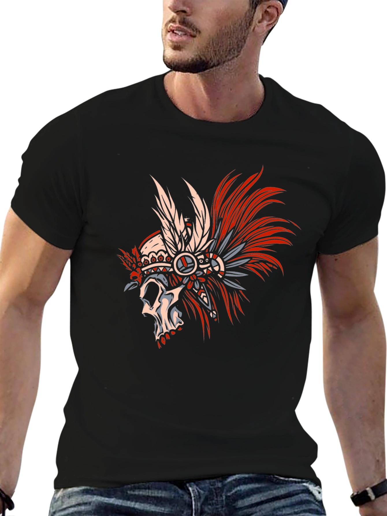 Skull Chief T-Shirt - Unique Graphic Tee